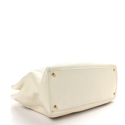 Chanel Calfskin Cerf Executive Shopper Tote White 4 of 11