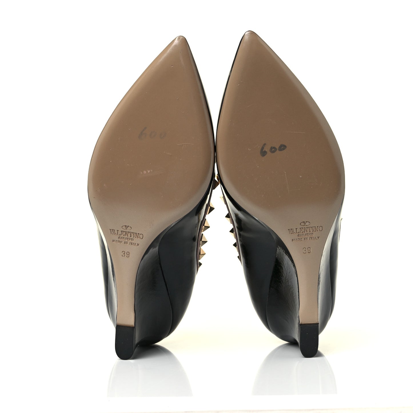 Patent Rockstud 70mm Wedges 39 Black Poudre