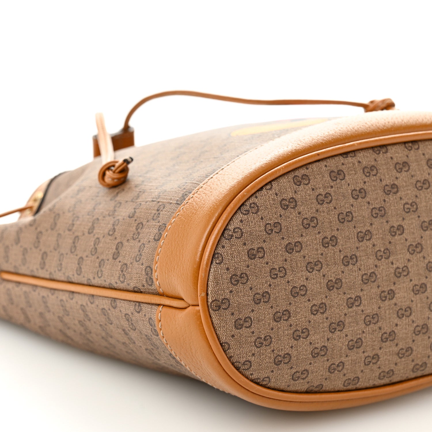 Gucci X DISNEY Mini Vintage GG Supreme Monogram Bucket Bag Beige Vintage Sun Oil 9 of 12