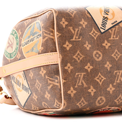 Louis Vuitton Monogram Hotel Labels Speedy Bandouliere 30 8 of 10