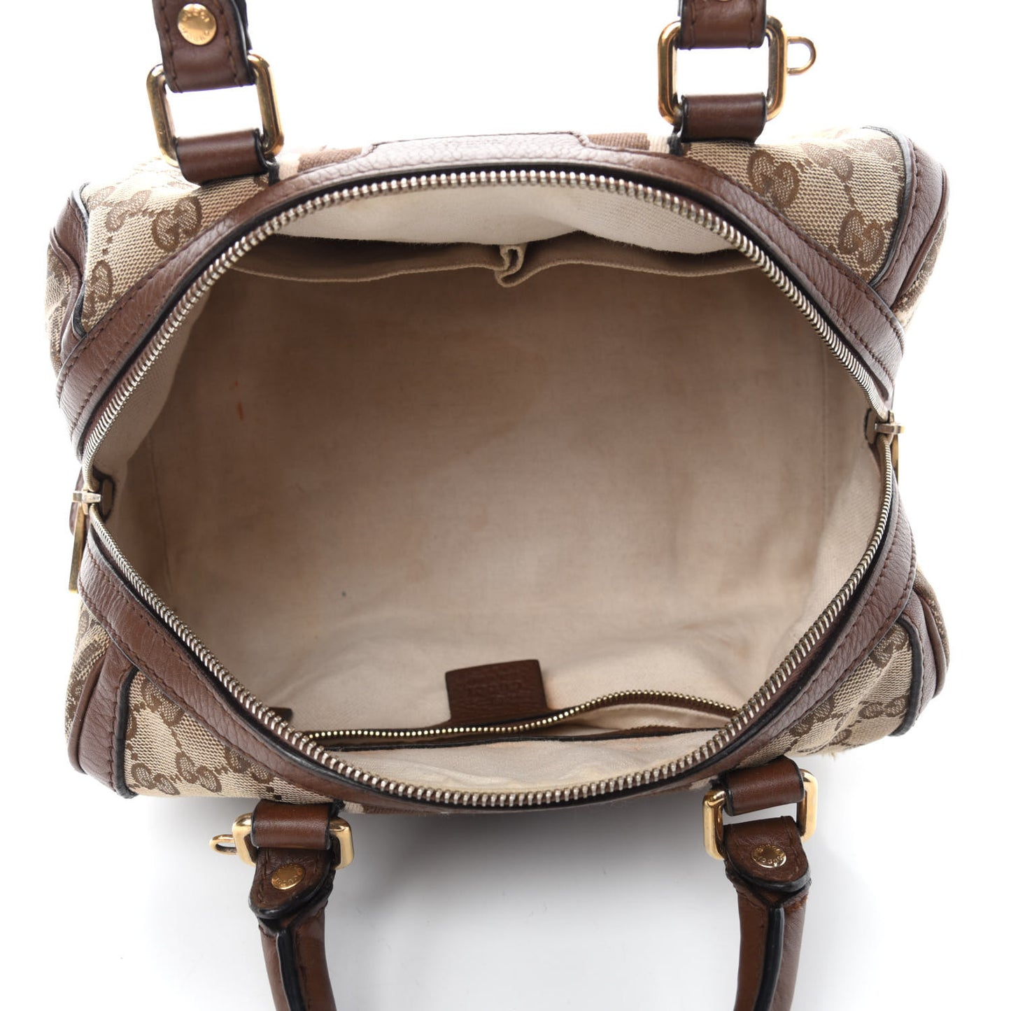 Monogram Vintage Web Small Boston Dark Brown