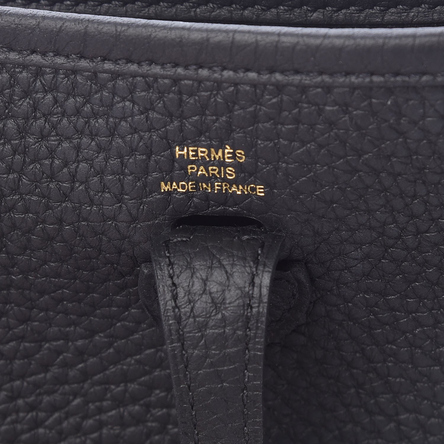 Hermes Taurillon Clemence Evelyne TPM Black 7 of 11