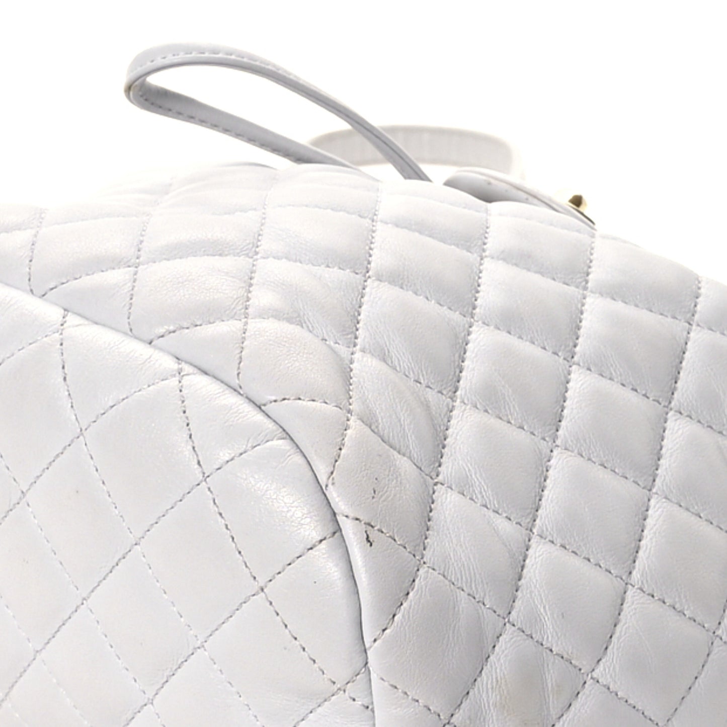 Calfskin Quilted Small Urban Spirit Backpack Grey