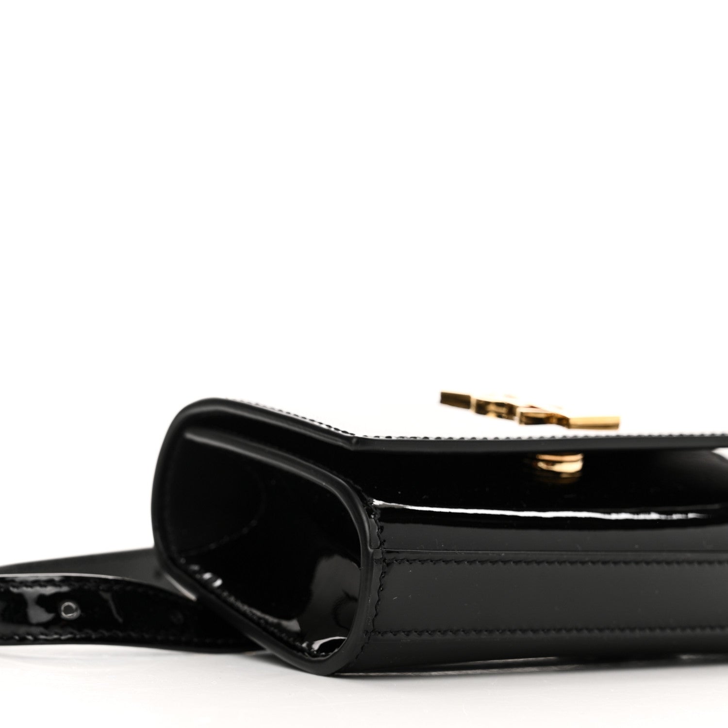Saint Laurent Patent Monogram Kate Belt Bag Black 8 of 9
