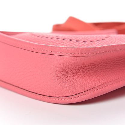 Hermes Taurillon Clemence Amazone Evelyne TPM Rose Azalee Rouge Pivoine 11 of 11