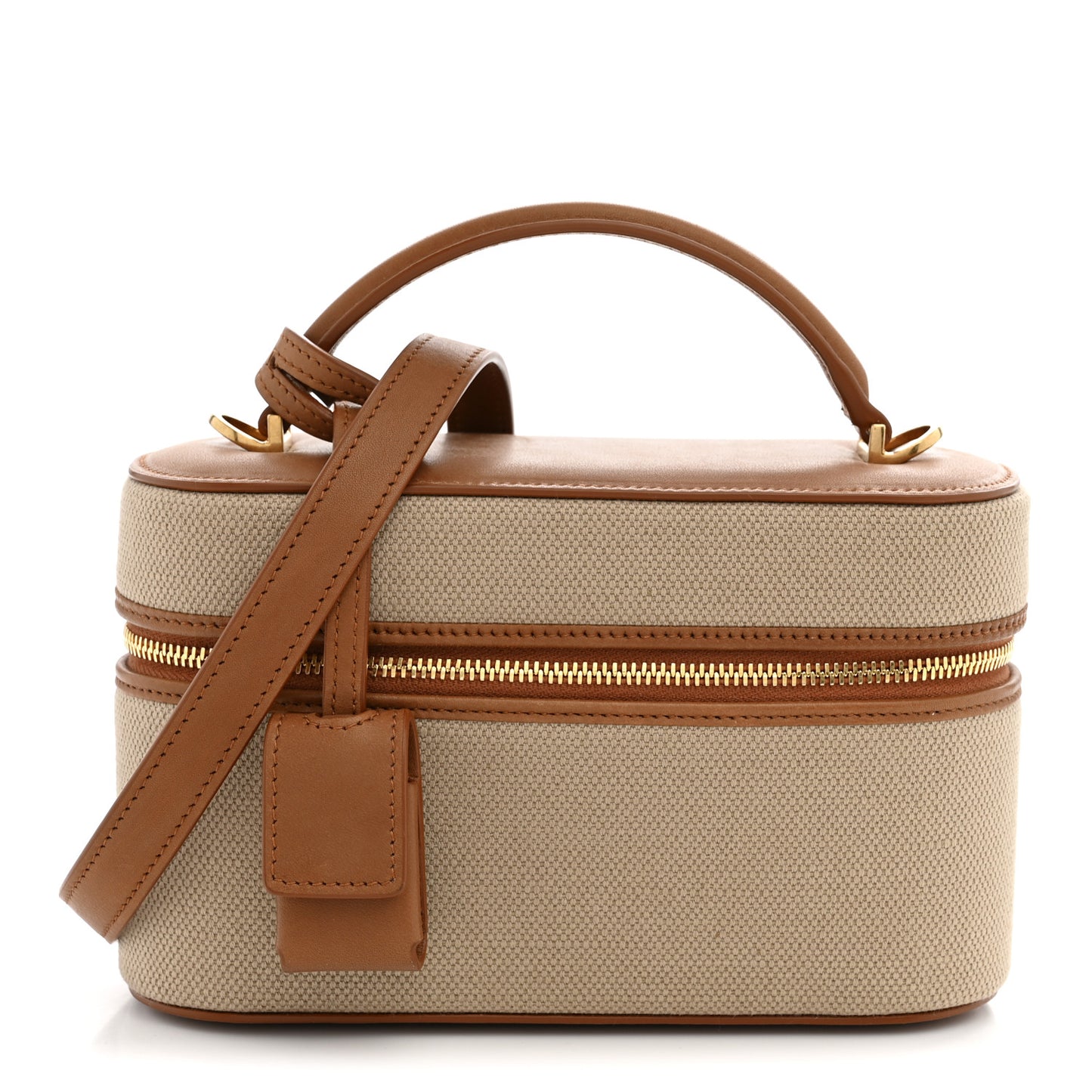 Canvas Calfskin Mini Gaby Vanity Case  Desert Dust Brick