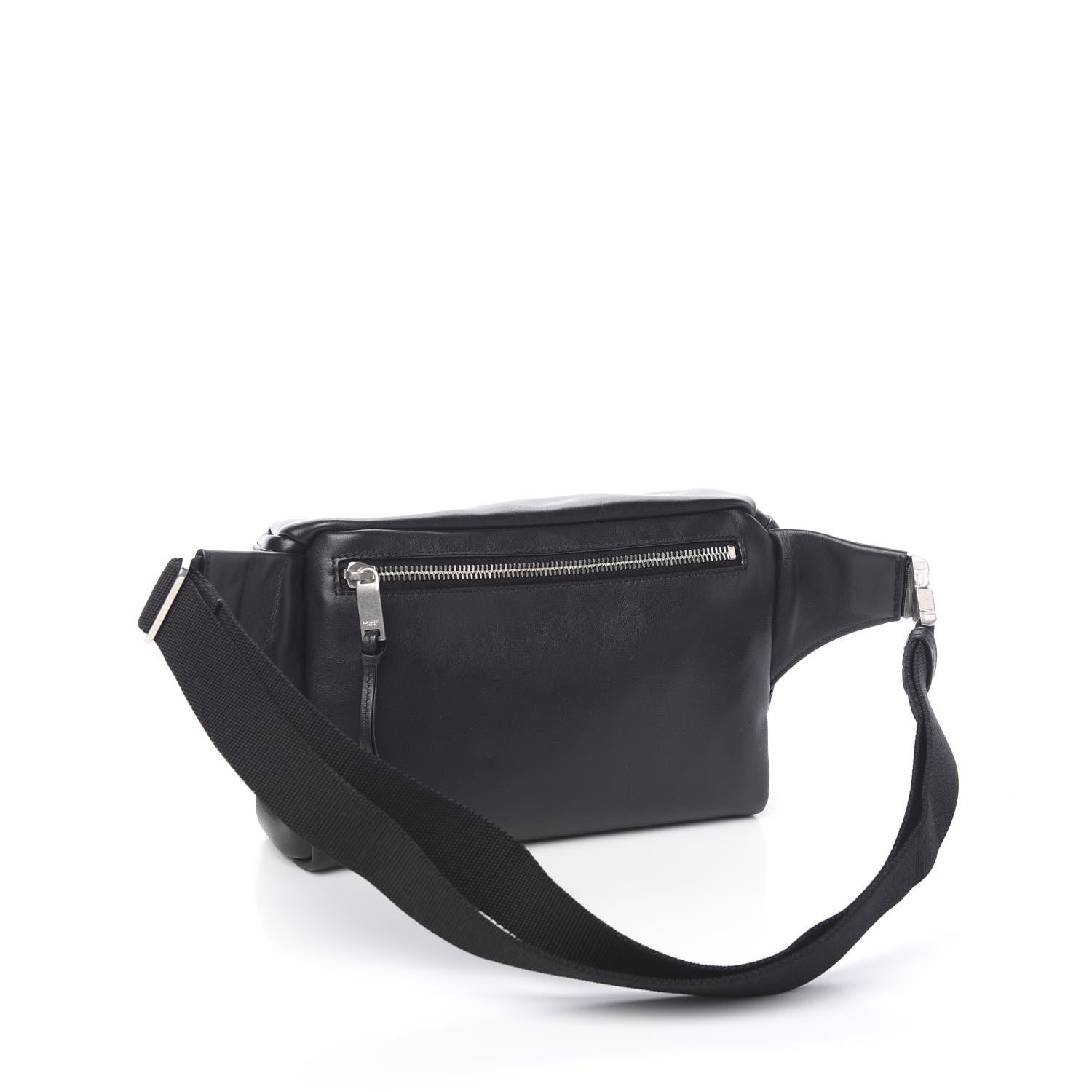 Saint Laurent Calfskin City Belt Bag Black 2 of 8
