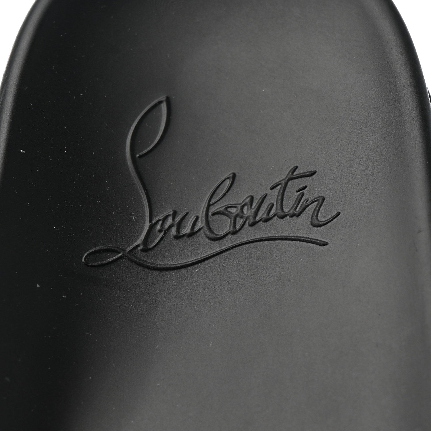 Christian Louboutin Calfskin Studded Mens Pool Roc Flat Slide Sandals 44 Black Multicolor 9 of 11