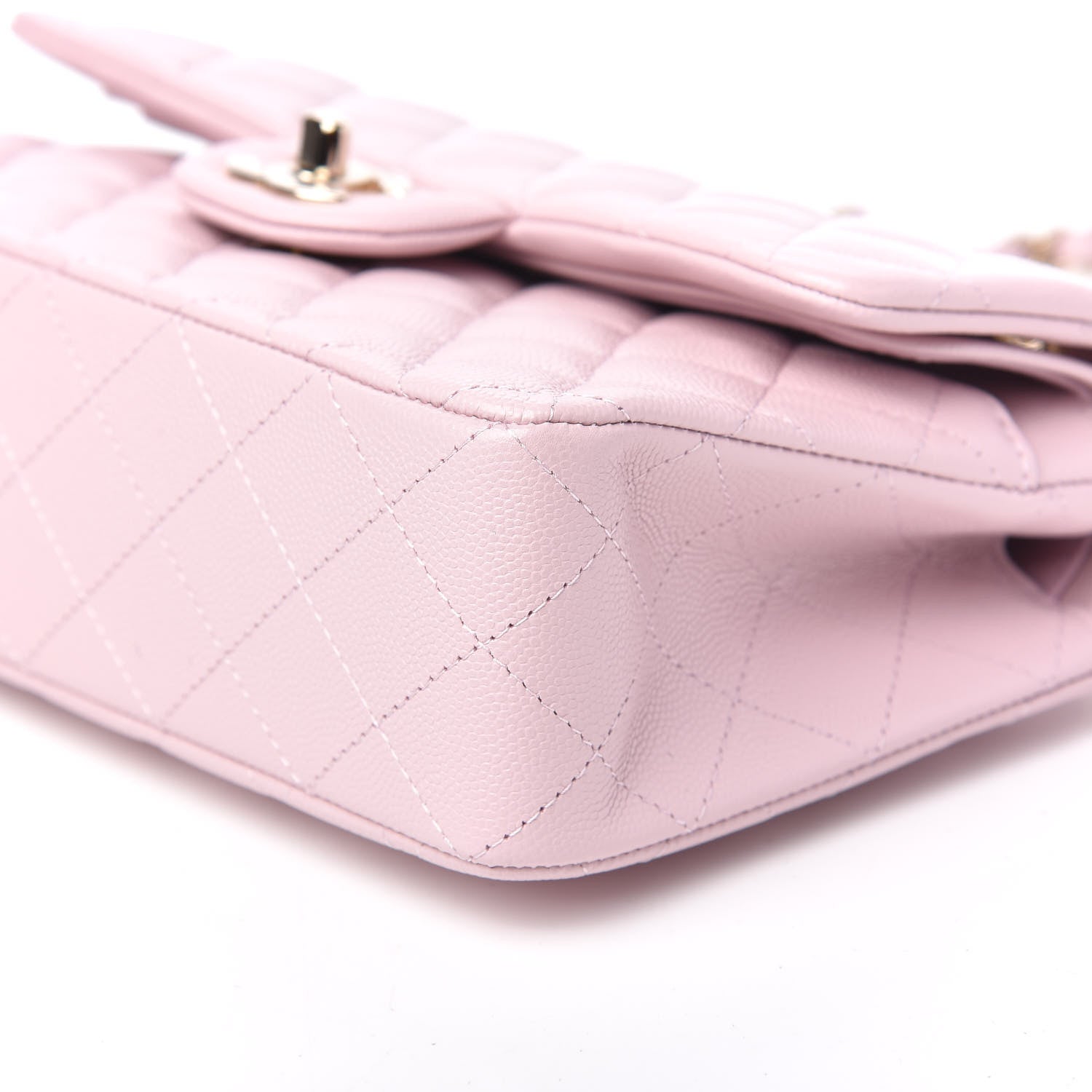 Chanel Caviar Quilted Small Double Flap Light Pink 10 of 10