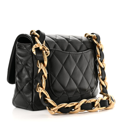Chanel Lambskin Quilted Large CC Funky Town Flap Black 3 of 10