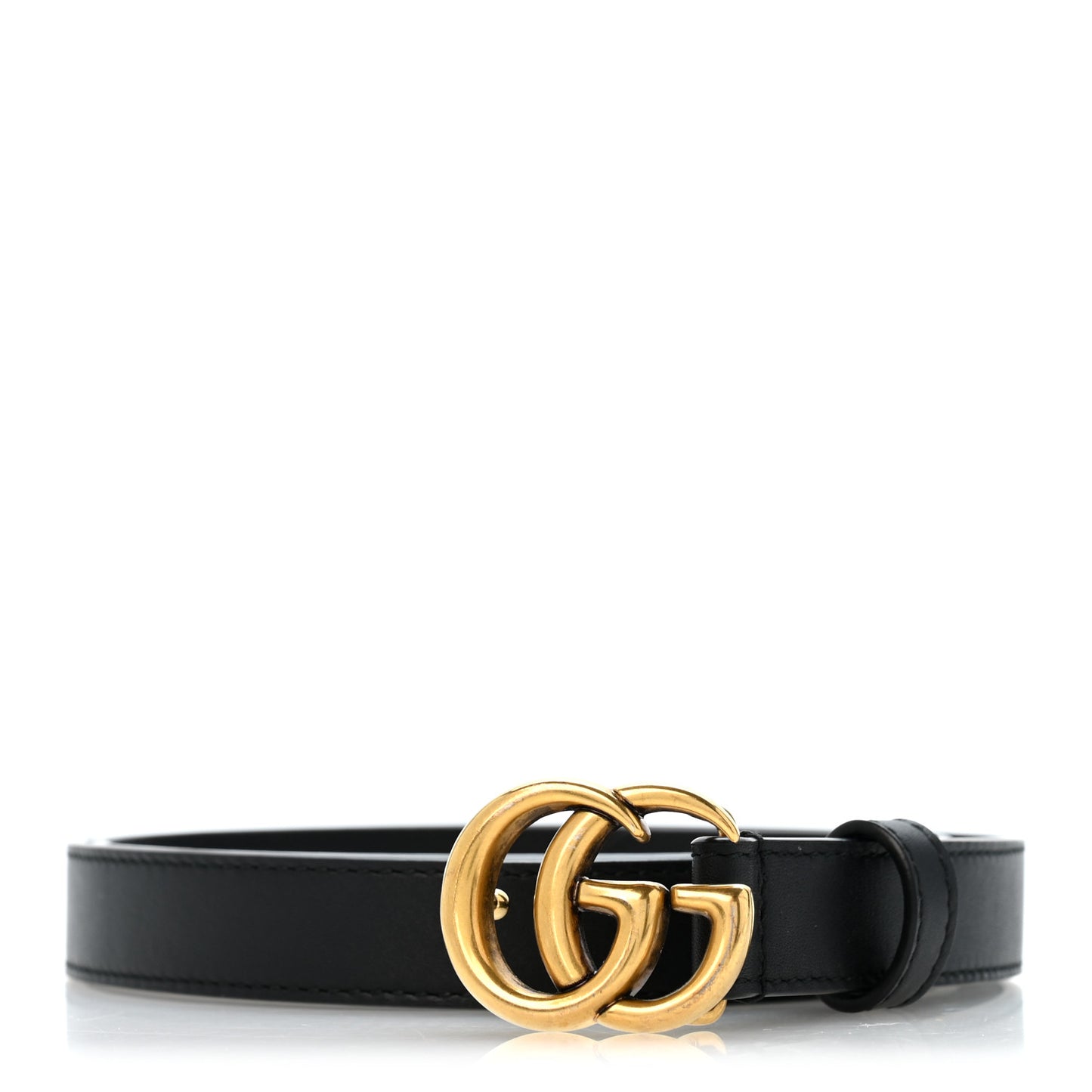 Calfskin Double G 20mm Belt 90 36 Black