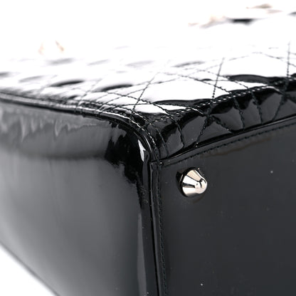 Christian Dior Patent Cannage Large Lady Dior Black 7 of 18