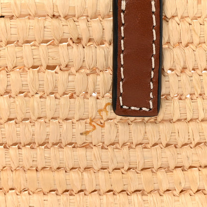 Loewe Raffia Small Square Basket Tote Bag Natural 12 of 15