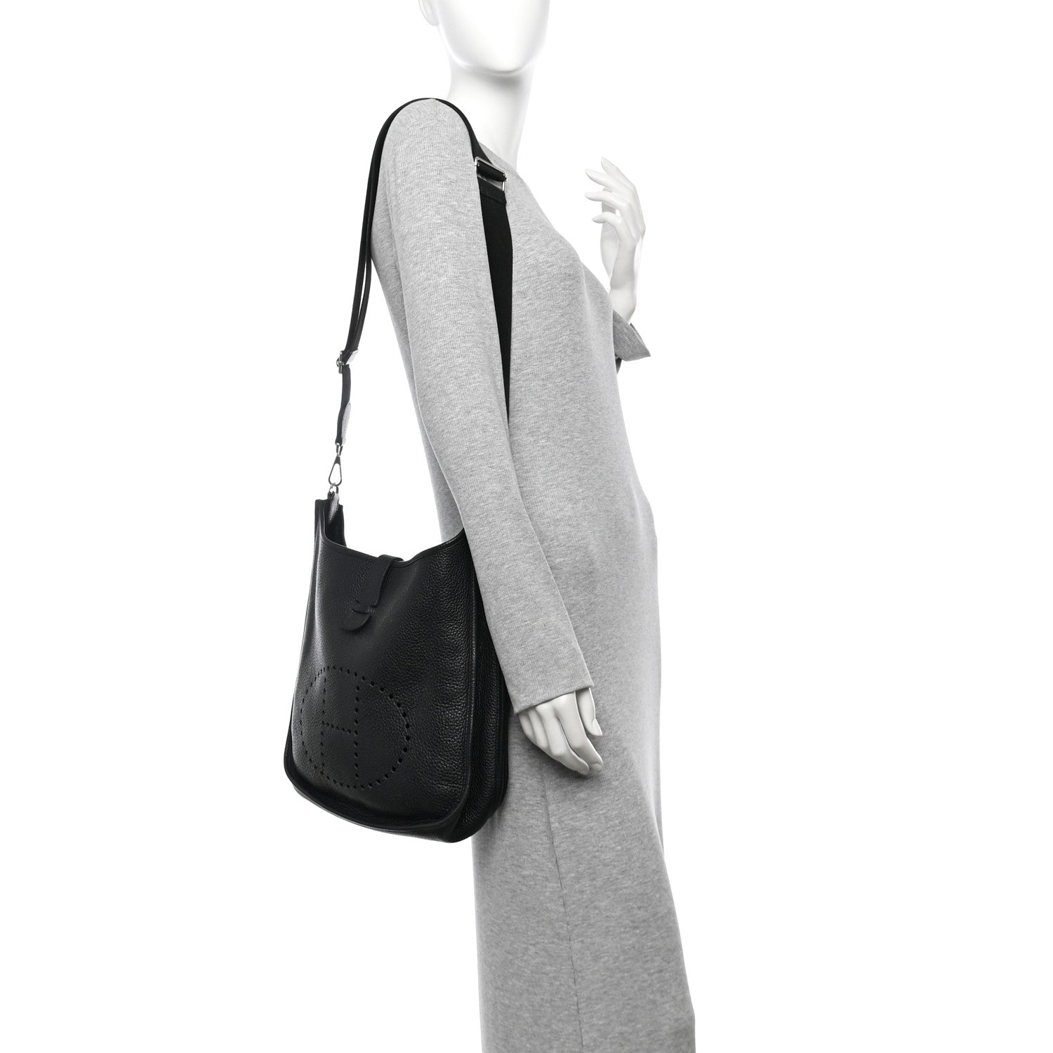 Hermes Taurillon Clemence Evelyne III GM Black 2 of 14