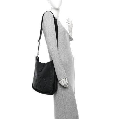 Hermes Taurillon Clemence Evelyne III GM Black 2 of 14