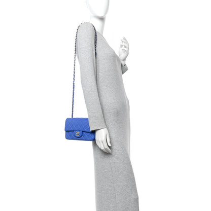 Chanel Lambskin Quilted Mini Rectangular Flap Blue 2 of 10