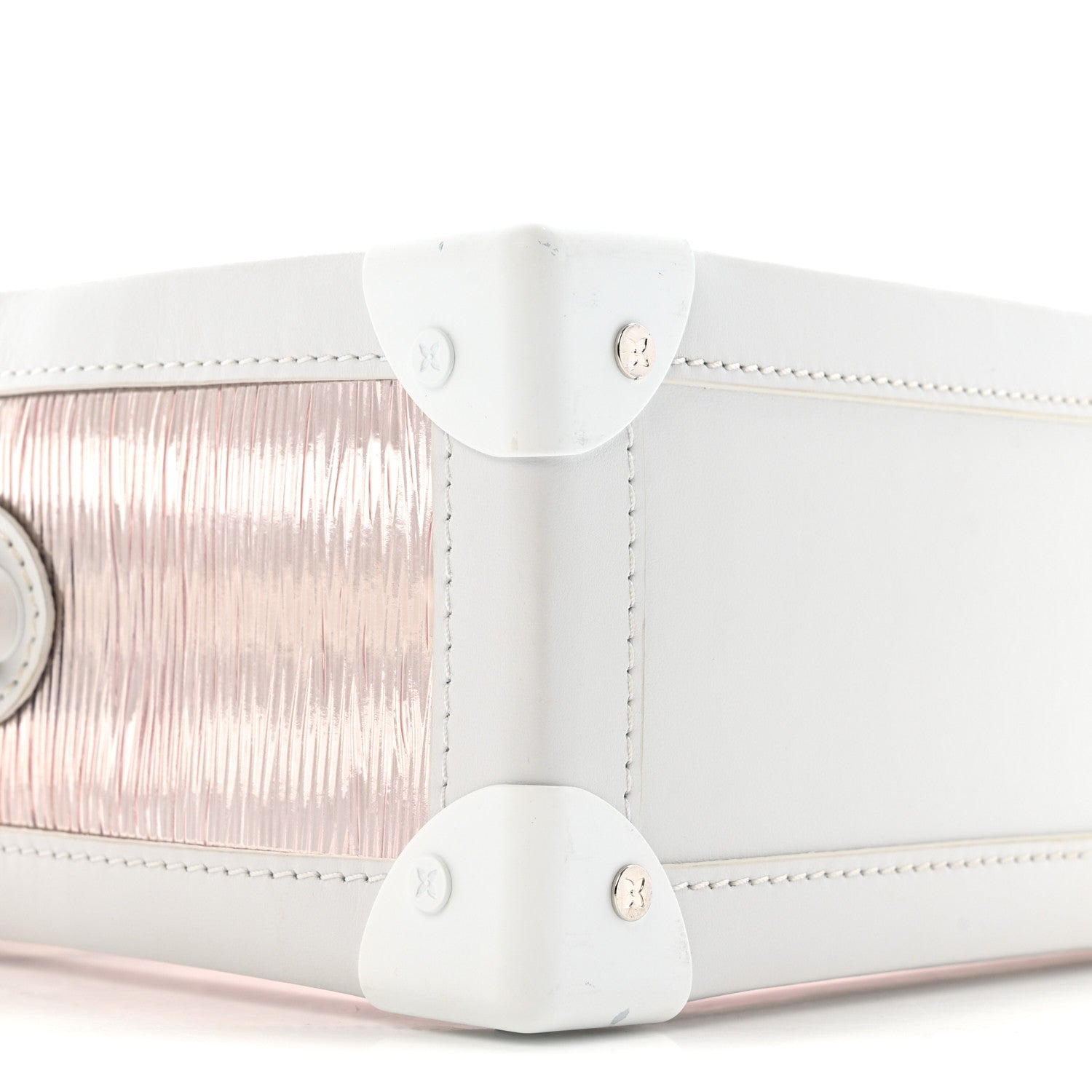 Louis Vuitton Calfskin PVC Epi Plage Soft Trunk Optic White 8 of 12