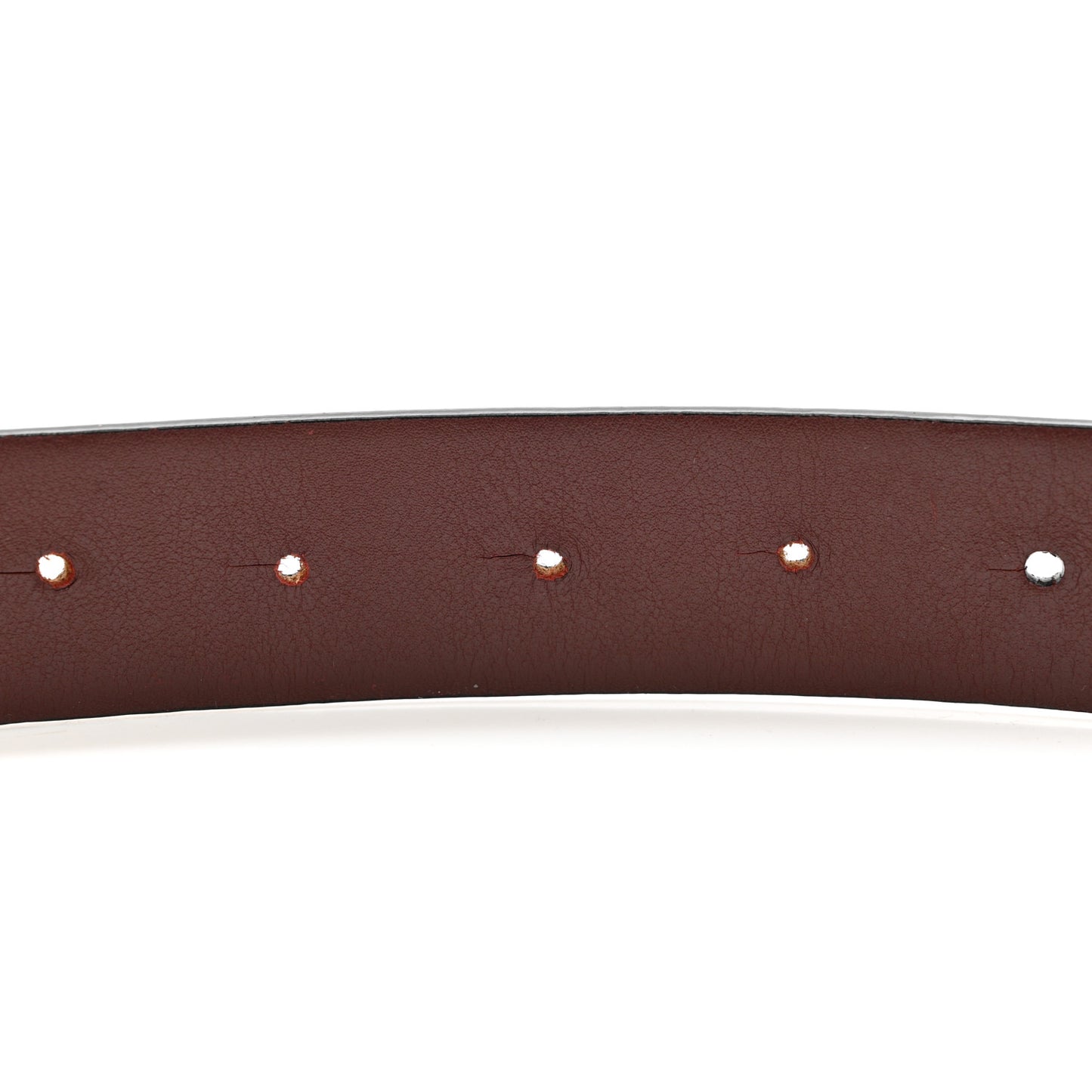 Calfskin CC Reversible Belt 85 34 Black Burgundy