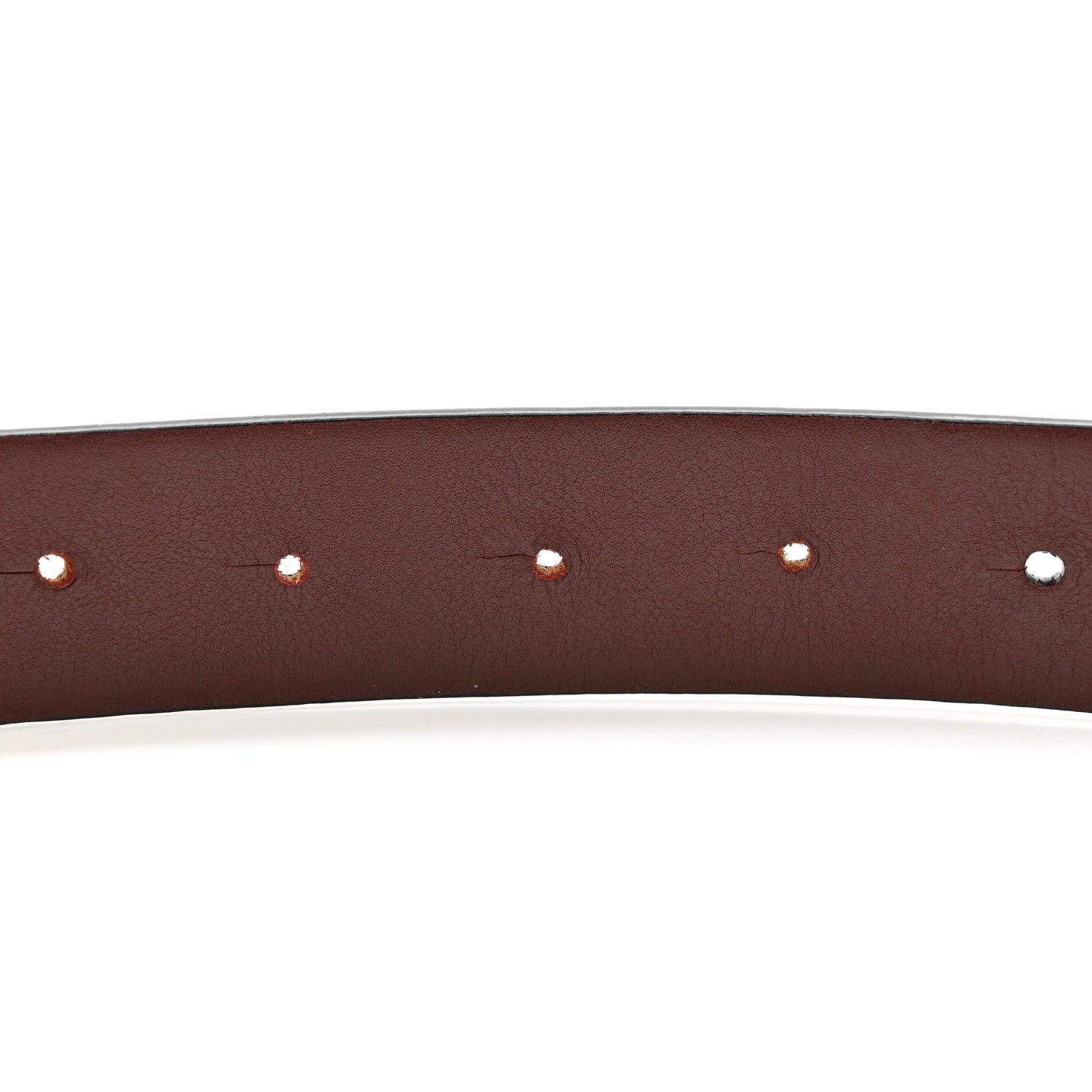 Chanel Calfskin CC Reversible Belt 85 34 Black Burgundy 3 of 6