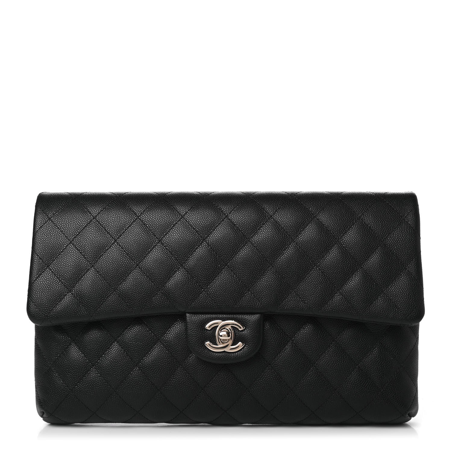 Chanel Caviar Quilted Flap Clutch Black 1 of 4