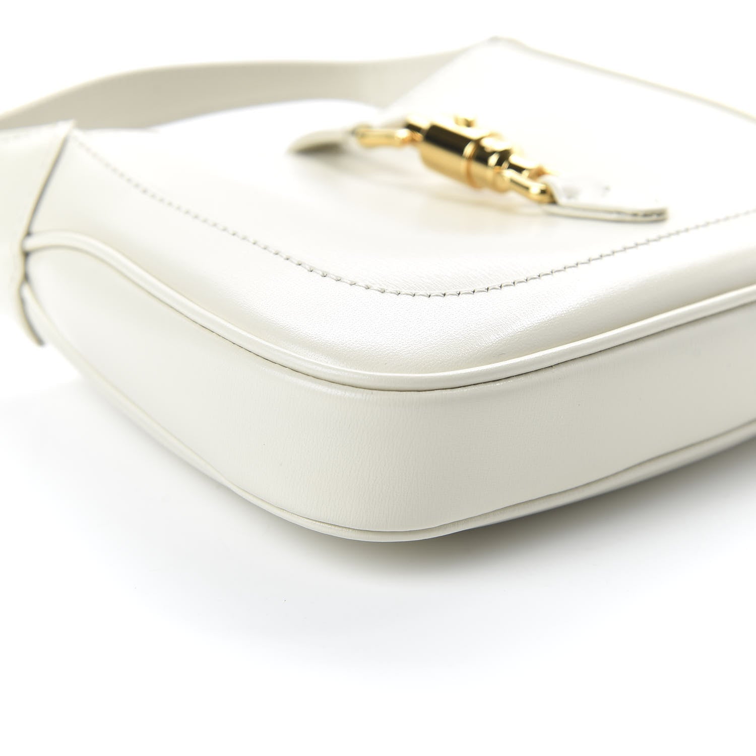 Gucci Boarded Dyana Lux Calfskin Mini Jackie 1961 Hobo Mystic White 6 of 10