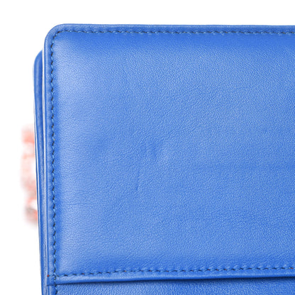 Chanel Vinyl Lipstick Wallet On Chain WOC Dark Blue 16 of 18