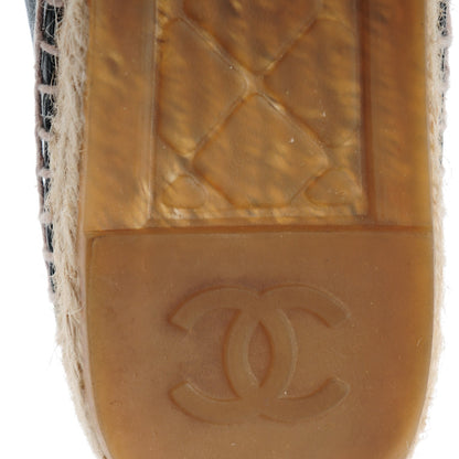 Chanel Lambskin CC Espadrilles 38 Black 7 of 10