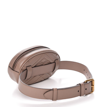 Gucci Calfskin Matelasse GG Marmont Belt Bag 65 26 Porcelain Rose 3 of 10