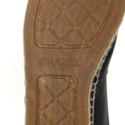 Chanel Lambskin CC Espadrilles 40 Black 5 of 13