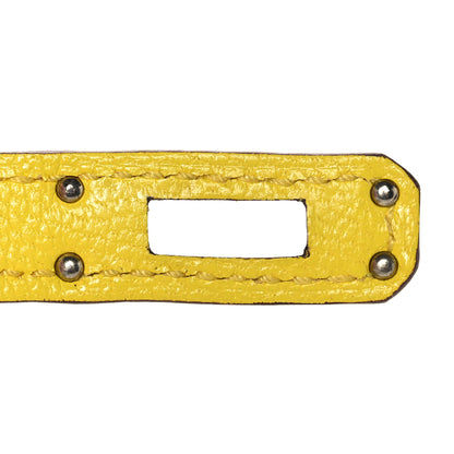 Hermes Chevre Mysore Mini Kelly Sellier 20 Jaune Citron 25 of 32
