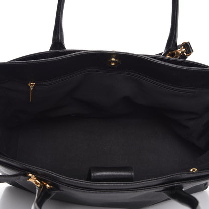 Chanel Calfskin Cerf Executive Shopper Tote Black 6 of 13