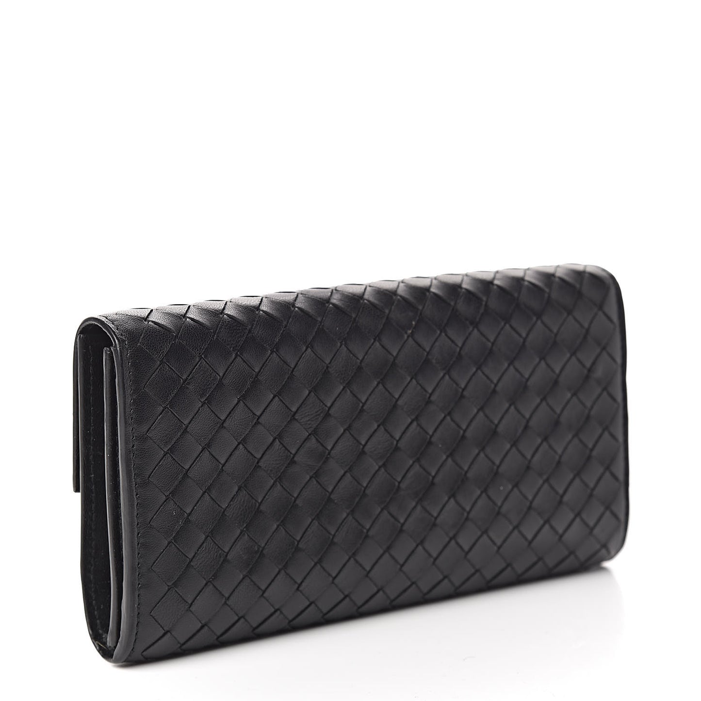 Nappa Intrecciato Continental Wallet Black