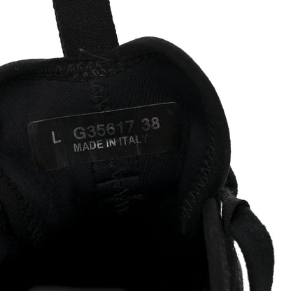 Chanel Velvet Calfskin Mixed Fibers CC Sneakers 38 Black 8 of 8
