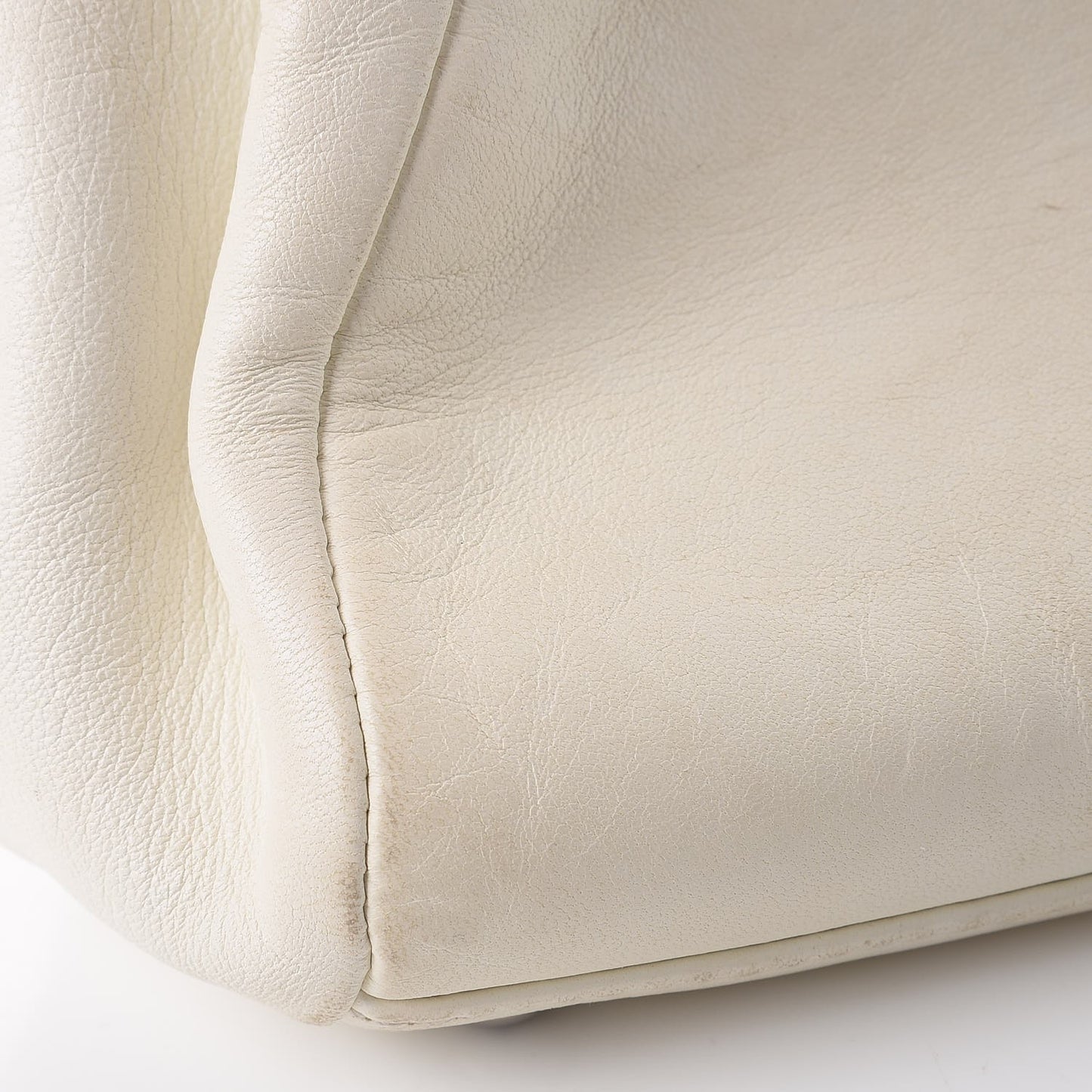 Lambskin Sensual Accordion Flap White