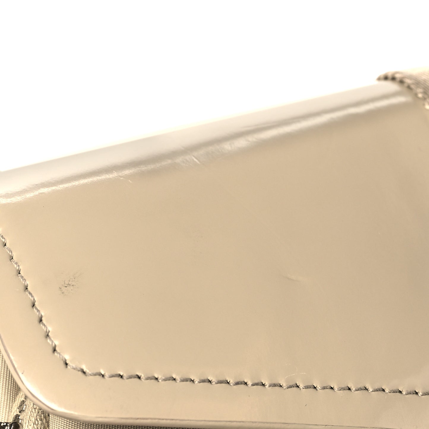 Re-Nylon Spazzolato Double Pocket Buckle Shoulder Bag Deserto