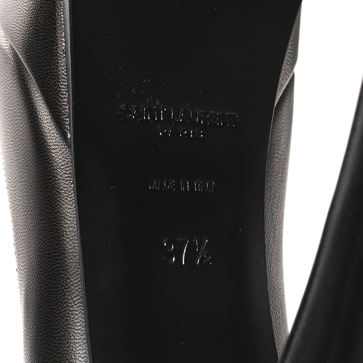 Calfskin Tripon Tribute 105 Pumps 37.5 Black