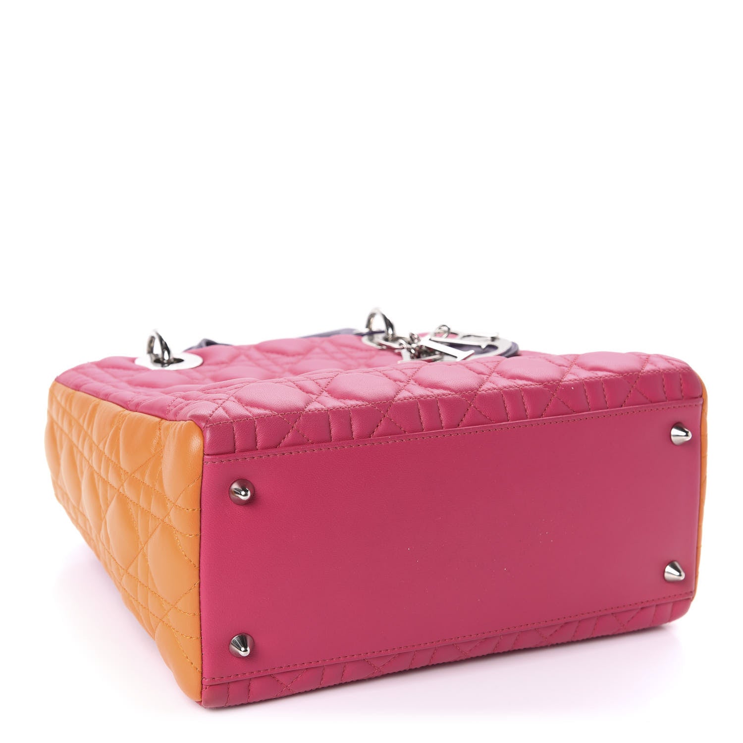 Christian Dior Lambskin Cannage Medium Tri-Color Lady Dior Pink 4 of 10