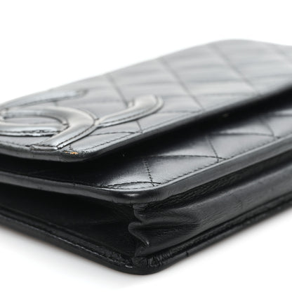 Chanel Calfskin Quilted Cambon Wallet on Chain WOC Black 10 of 13