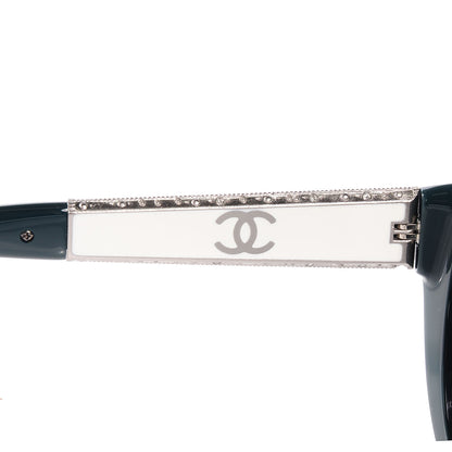 Chanel Cat Eye Bijoux Sunglasses 5298 B Green 9 of 9