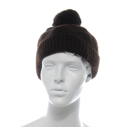 Louis Vuitton Cashmere Monogram Beanie Hat Brown 2 of 5