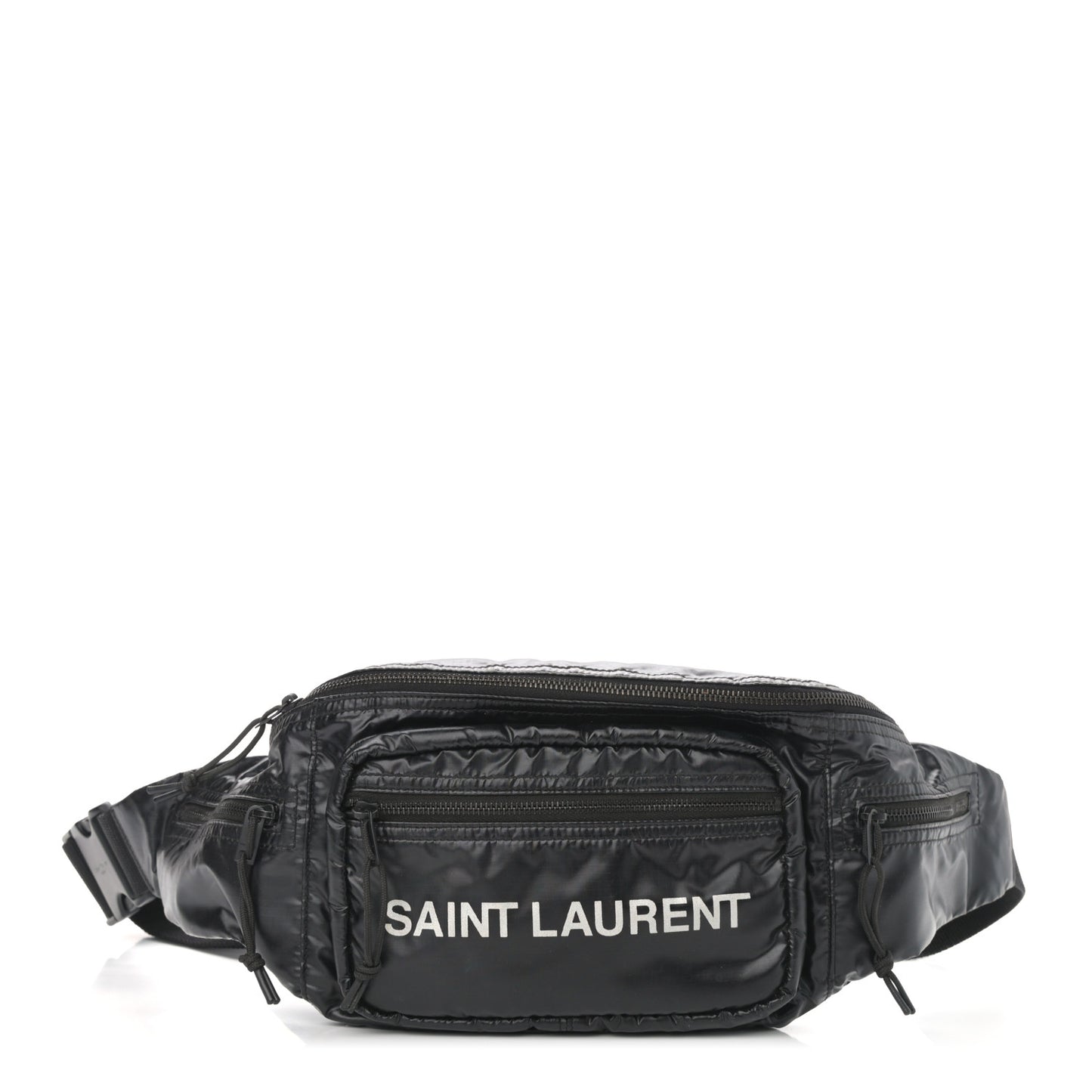 Nylon Logo Ripstop Body Belt Bag Black