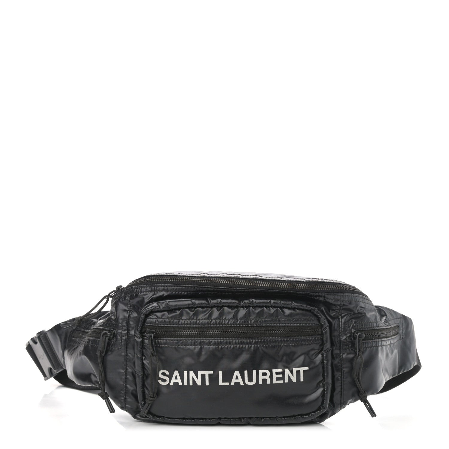 Saint Laurent Nylon Logo Ripstop Body Belt Bag Black 1 of 9