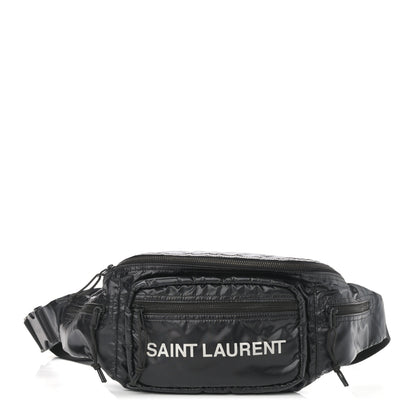 Saint Laurent Nylon Logo Ripstop Body Belt Bag Black 1 of 9