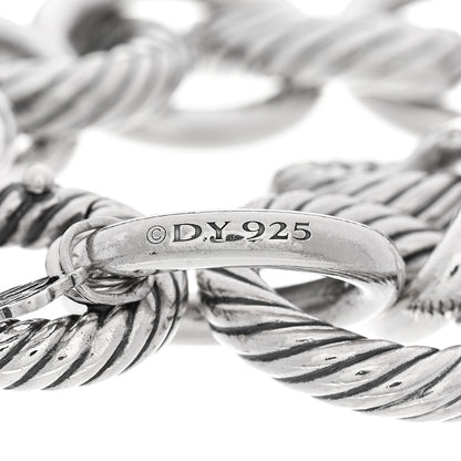 David Yurman Sterling Silver 17mm Large Oval Link Bracelet 3 of 4