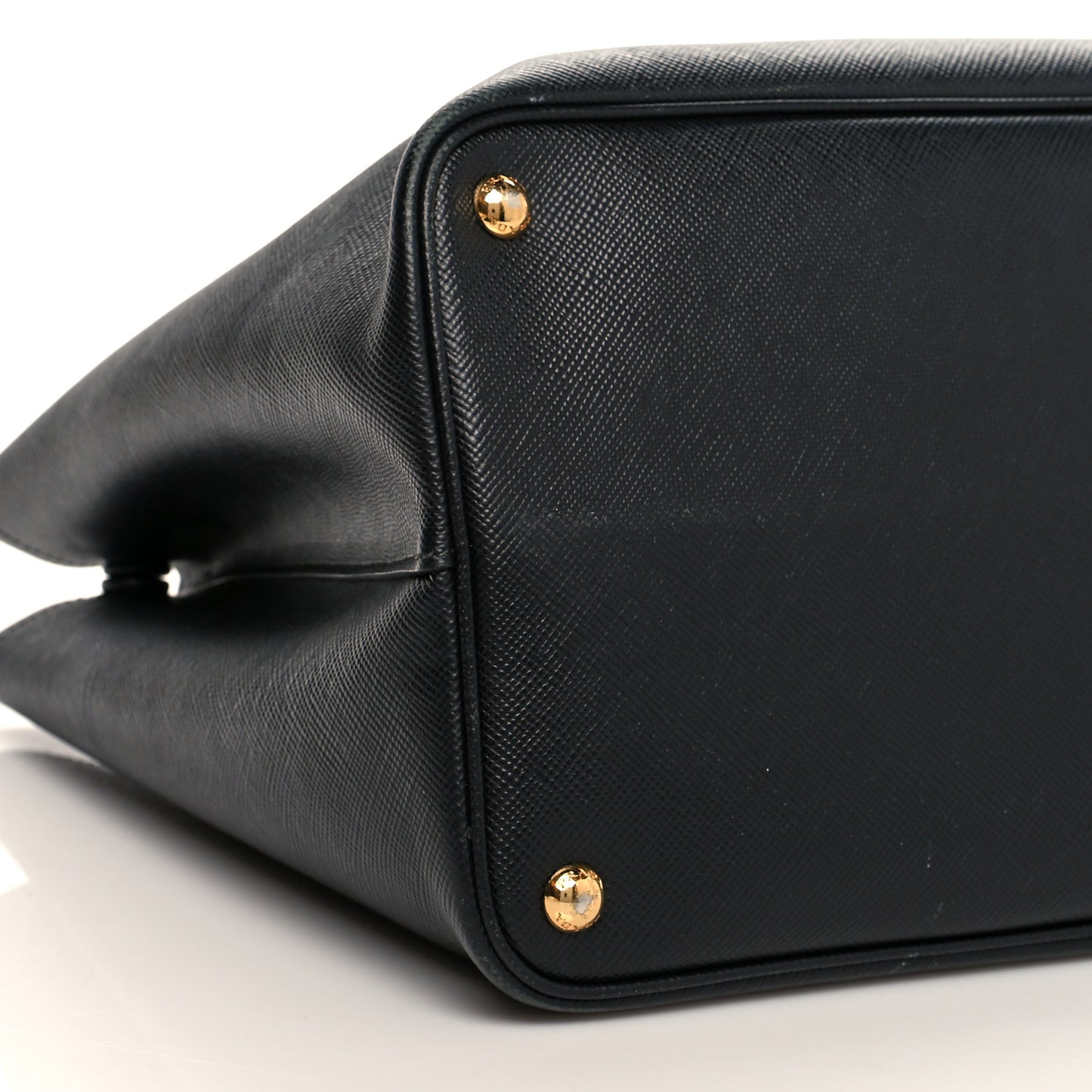 Saffiano Cuir Large Double Bag Nero Black