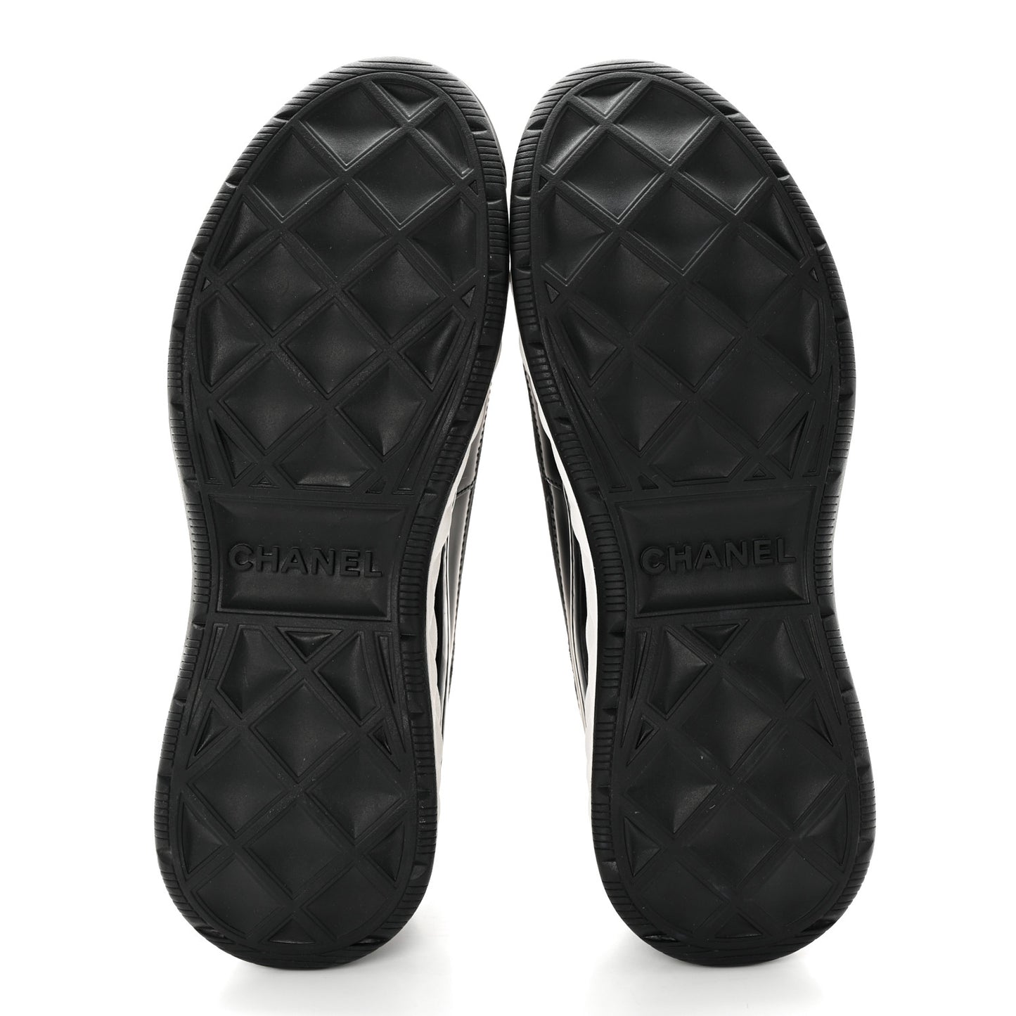 Velvet Calfskin Mixed Fibers CC Sneakers 38.5 Black