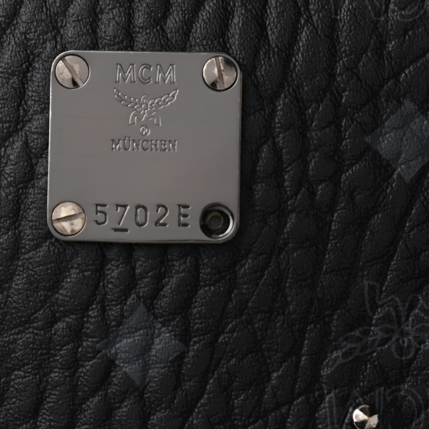 MCM Visetos Studded Medium Stark Gunta Backpack Black 11 of 11