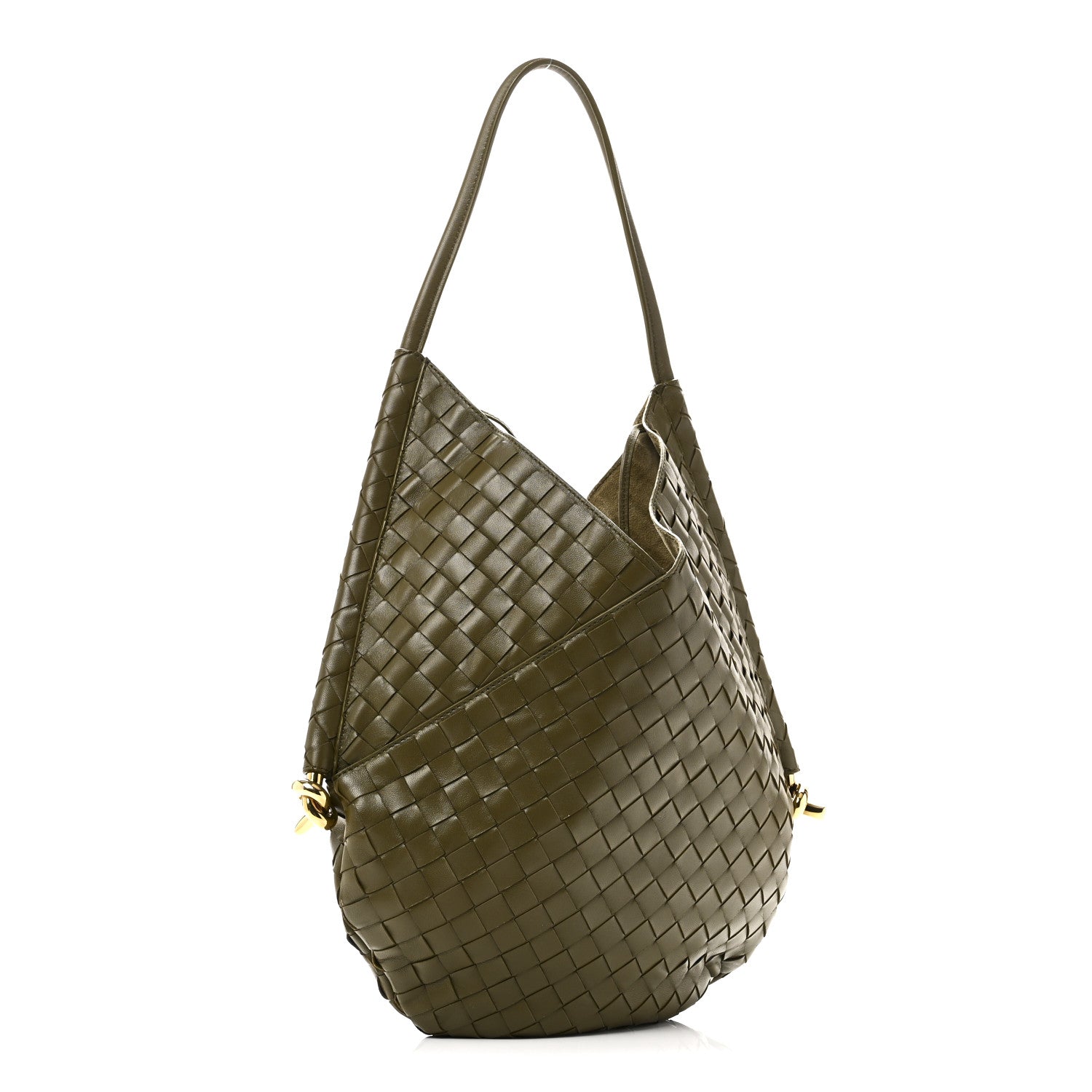 Bottega Veneta Nappa Intrecciato Medium Solstice Hobo Mud 1852540