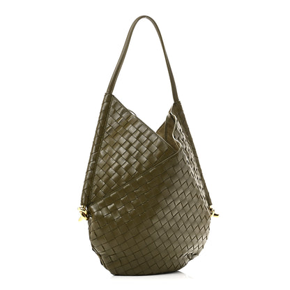 Bottega Veneta Nappa Intrecciato Medium Solstice Hobo Mud 4 of 11