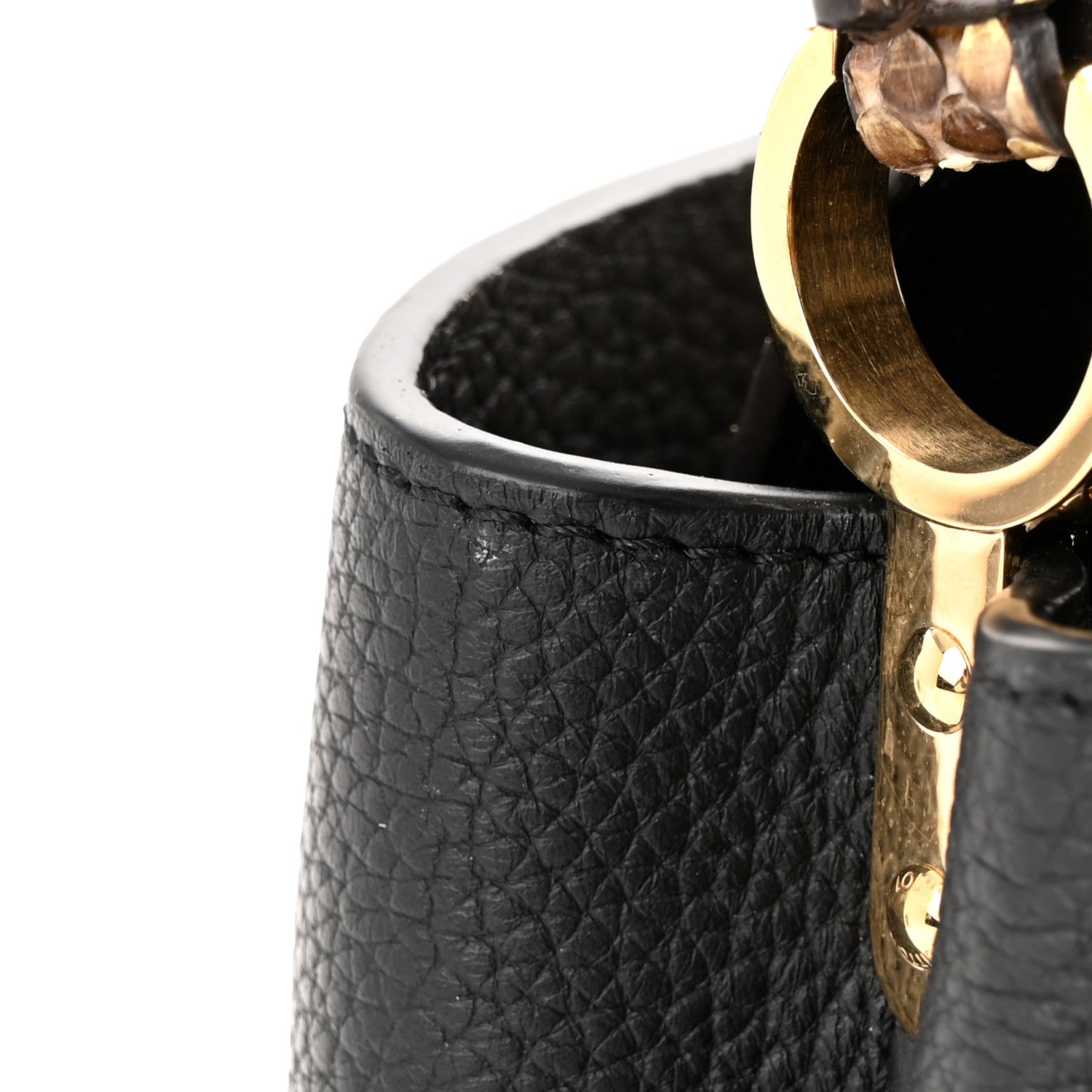 Louis Vuitton Taurillon Snakeskin Mini Capucines Black 12 of 12